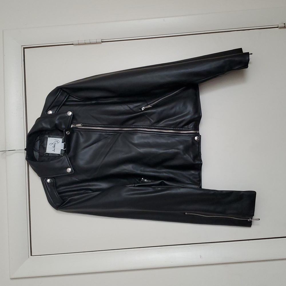 *NWT* Sam Edelman Vegan Faux Leather Moto Jacket - Picture 5 of 16